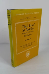The Life Of St. Anslem by Eadmer Oxford Medieval Texts 1996 Special Ed Hardcover - Picture 1 of 19