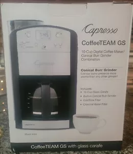 Capresso 464 CoffeeTeam GS Digital Grinder and Coffeemaker 10-Cup - Picture 1 of 8