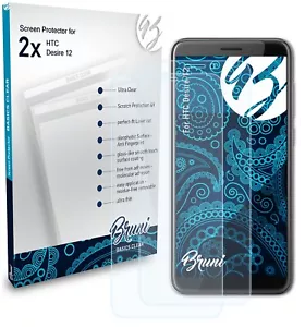 Bruni 2x Protective Film for HTC Desire 12 Screen Protector Screen Protection - Picture 1 of 8