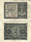 Polen Banknote 1 Zloty 1941 EMISSION BANK IN POLAND ZWK-34a Ro.579a P-99 SELTEN