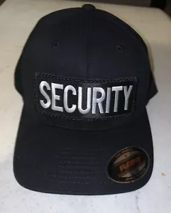BRAND NEW Flexfit L/XL Tactical Hook & Loop Security Hat Cap Black NWOT - Picture 1 of 3