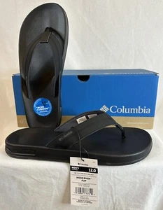 Columbia Men's Hood River Flip Sandal Outdoor Comfort Black/Graphite Size 12 NIB - Picture 1 of 12