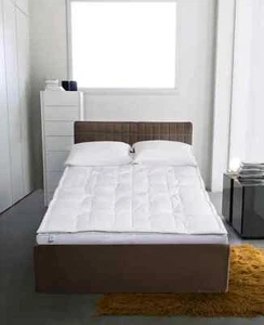 Martha Stewart Martha Stewart 3 Inch White Down Comforter Toper, White, TWIN - Picture 1 of 7