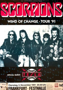 SCORPIONS 1991  FRANKFURT - orig. Concert Poster - Konzert Plakat - DIN A0 xx - Picture 1 of 1