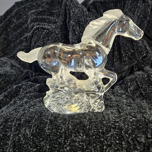 Vintage Lenox Crystal Racing The Wind Pony Pferd Figur Made in Germany Kristall - Bild 1 von 15