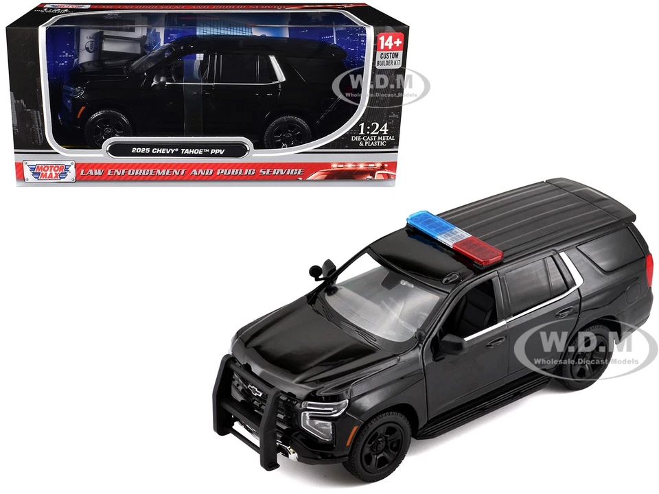 2025 CHEVROLET TAHOE PPV BLACK "BUILDER'S KIT" 1/24 DIECAST BY MOTORMAX 76816