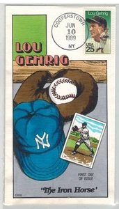 1989 COLLINS HANDPAINTED 2417 BASEBALL LOU GEHRIG #2 COOPERSTOWN NY WAS $50 - Picture 1 of 1