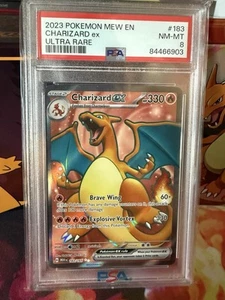 PSA 8 NM-MT 2023 Charizard ex 183/165 Sv: Scarlet & Violet 151 Holo FULL ART!!! - Picture 1 of 2