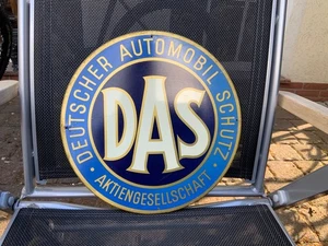 DAS Reklameschild Werbeschild Blech um 1950 Automobil Schutz - Bild 1 von 13