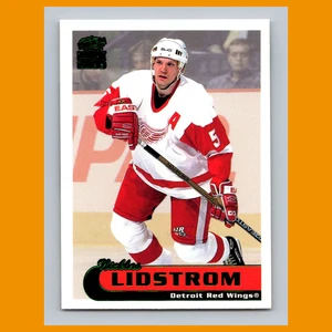 Nicklas Lidstrom #83 1999-00 Pacific Paramount Emerald Detroit Red Wings Hockey - Imagen 1 de 3
