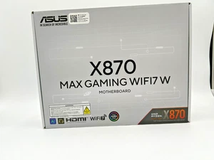 ASUS X870 MAX GAMING WIFI7 W AMD AM5 ATX Motherboard New Sealed In Box - Picture 1 of 5