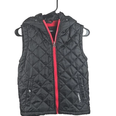 Colete acolchoado Diesel masculino preto tamanho pequeno (8) - Imagem 1 de 4
