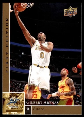 2009-10 Upper Deck First Edition - Gold Gilbert Arenas #170 Wizards - Image 1 of 2