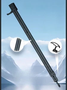 Black Metal Archery Bow Accessory Pole Replacement Rod - Picture 1 of 1