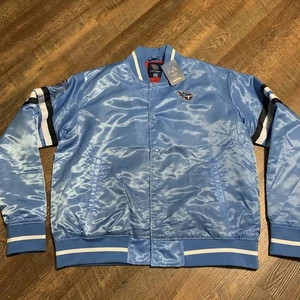 Tennessee Titans 22nd Element Member Exclusive Satin Bomber Jacket Size XL Blue - Bild 1 von 13