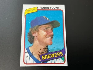 1980 Vintage Topps # 265 Robin Yount Brewers HOF EX-MT Print Error - Picture 1 of 3