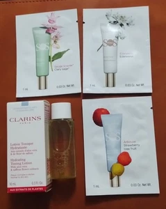 Clarins SOS Primers (x3 - 1ml Beutel) plus feuchtigkeitsspendende Tonisierungslotion 10ml - Neu - Bild 1 von 1