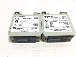 Siemens 3TX7002-1CB00 Auxiliary Contactor 24VAC/DC Max Surr Temp 40°C (Lot of 2) - Picture 1 of 3