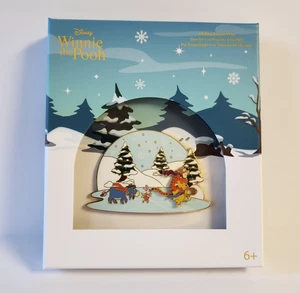 Loungefly Disney Winnie The Pooh Sliding Pin LE 1000 Ice Skating Enamel Pin New - Bild 1 von 4