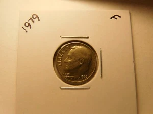 1979-No Mint Mark-Roosevelt Dime-Very Good to Xtra Fine Condition - Picture 1 of 2