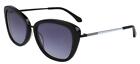 NEW Draper James DJ 7006 001 Black Sunglasses with Grey Lenses & DJ Case