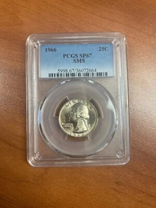 1966 NGC SMS 67 Washington Clad Quarter ☆☆ Great For Sets ☆☆ 011 - Picture 1 of 2