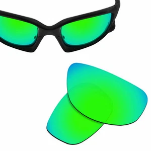 Polarized Replacement Lenses for-OAKLEY Split Jacket Sunglasses Green - Picture 1 of 5