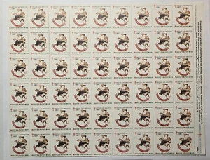 Weihnachtssiegel 1981. postfrisch. Ganzes Blatt. Druckermarke 'S' - Bild 1 von 3