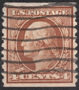 Sn:US #457 1916 4c US STAMP 1912-1922 Regular Issue - Franklin and Washington - Picture 1 of 2