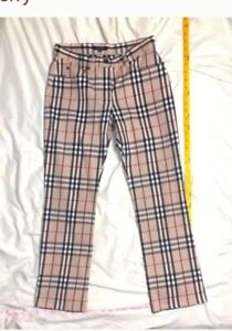EUC Burberry Signature Plaid  Pants Size US 12