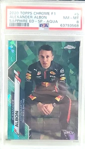2020 Topps Chrome Sapphire Formula 1 F1 Alexander Albon Aqua RC /99 SP IV - Picture 1 of 3