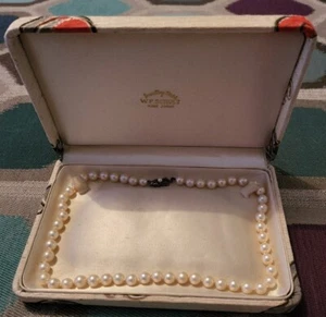 Vintage 1930s-1940s Japanese Cultured Pear Necklace - Picture 1 of 9