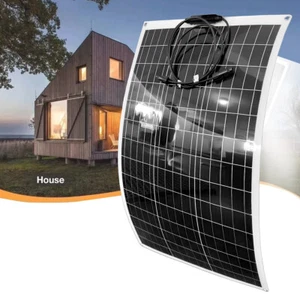200W Solarpanel Flexibel Kit Solarmodul Solarzelle MONO Wohnmobile Boot Camping - Bild 1 von 17