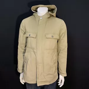 APC Distressed Hooded Jacket Beige Size Medium - Picture 1 of 22