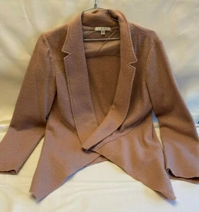 CAbi Womens Open Front Draped Asymmetrical Knit Jacket - Medium - Picture 1 of 1