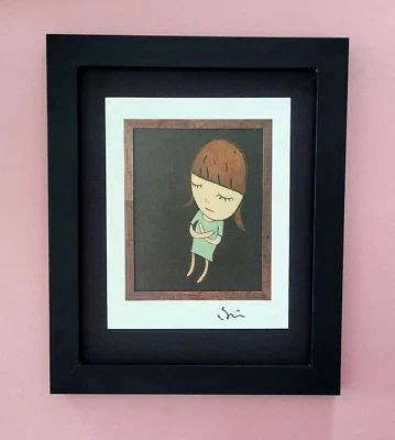 YOSHITOMO NARA | SCHÖNER DRUCK AUS JAPAN | SIGNIERT MONTIERT UND GERAHMT $ - Bild 1 von 4