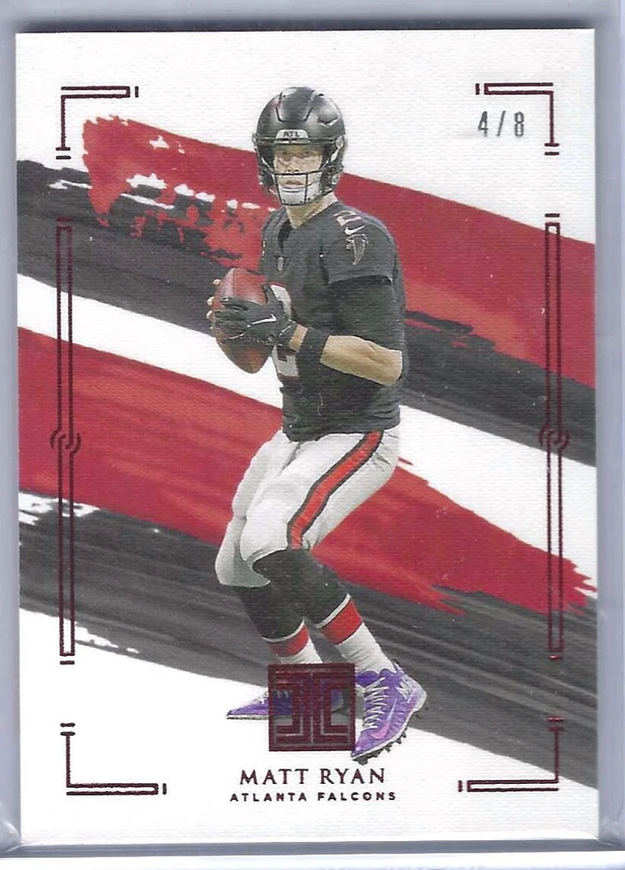 MATT RYAN 2021 PANINI IMPECCABLE RED FOTL BASE #D 4/8 - Image 1 of 1