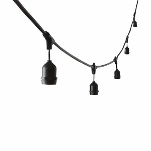 Outdoor Connectable 10 Hanging Sockets Festoon String Light Xmas Party Decor E27 - Picture 1 of 6