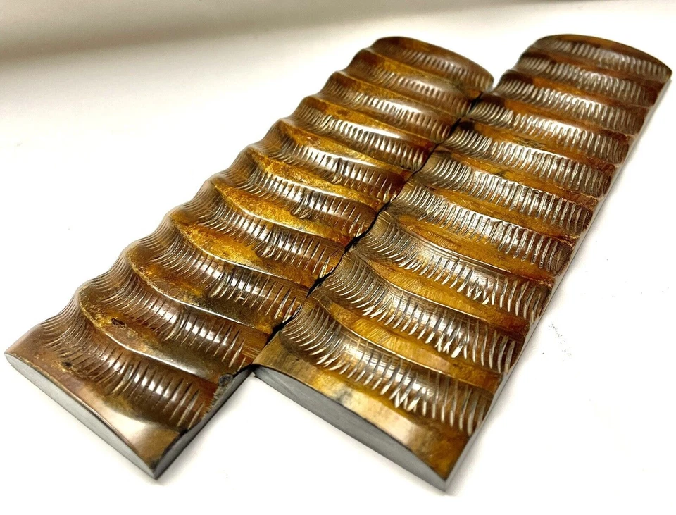 2 escalas de cuerno de búfalo varias opciones tamaños cuchillo arco mango material empuñaduras de pistola Foto 1 de 4