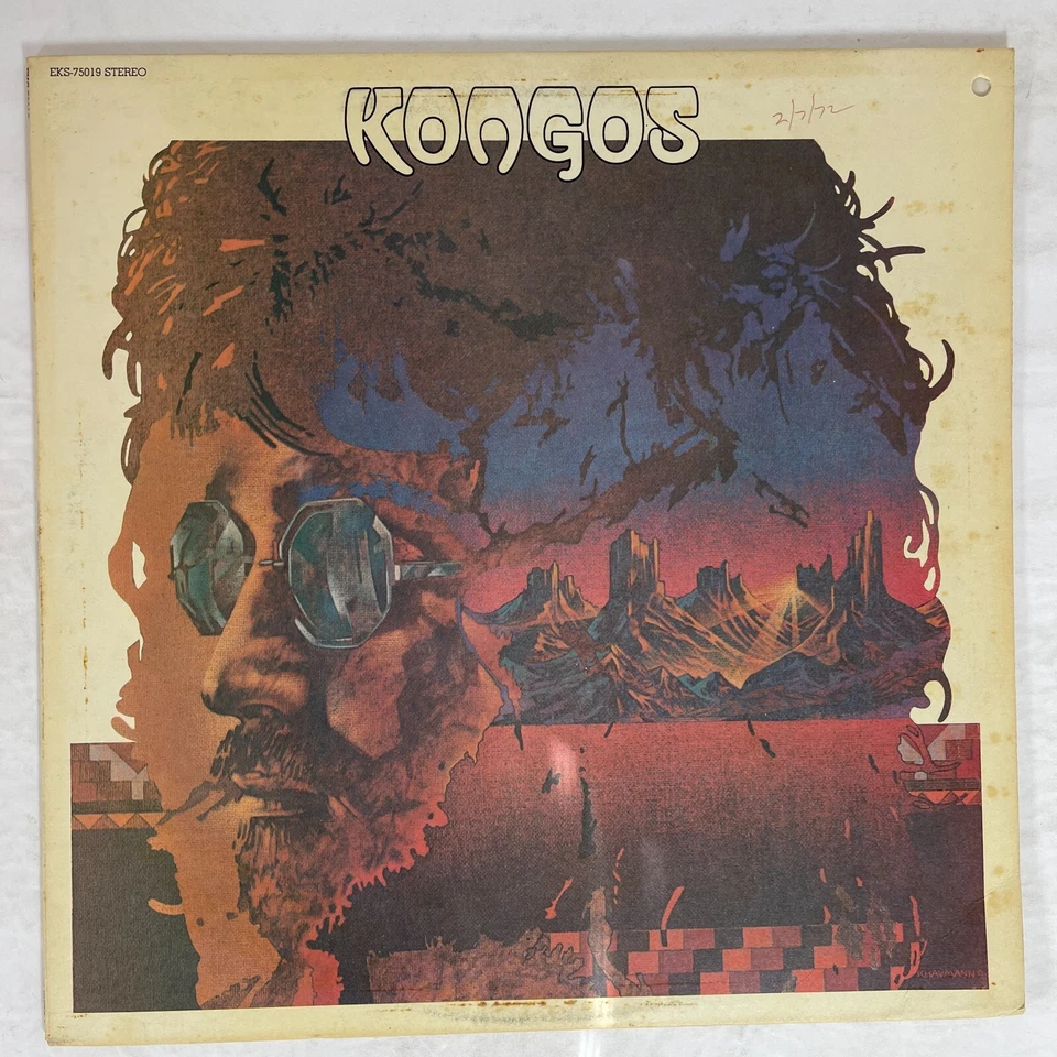 John Kongos – Kongos Vinyl, LP 1972 Elektra – EKS-75019 Promo - Image 1 of 3