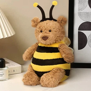 Jellycat Bartholomew Bear Bumblebee Authentic NWT Spring Bee Costume plush Toy # - Picture 1 of 6