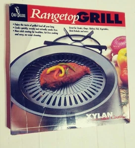 Chef Deluxe Stovetop Grill Non-Stick Rangetop Indoor Cooking - Picture 1 of 2