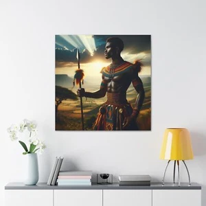Canvas Wall Art - African man Wall art #7, African painting, wall decor - Picture 1 of 17