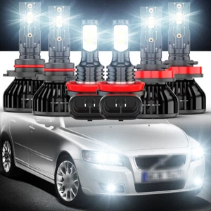 For Volvo C70 S40 V50 C30 2007 2008 2009 2010 2011 LED Headlight Fog Light Bulbs - Picture 1 of 20