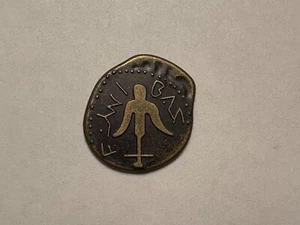 Widows Mite Coin Bible God Church Cross Old Holy Jesus Christ Lucky Reproduction - Picture 1 of 11