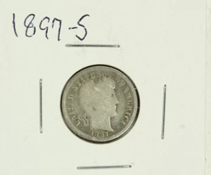 1897-S Barber Dime : Good + - Picture 1 of 2