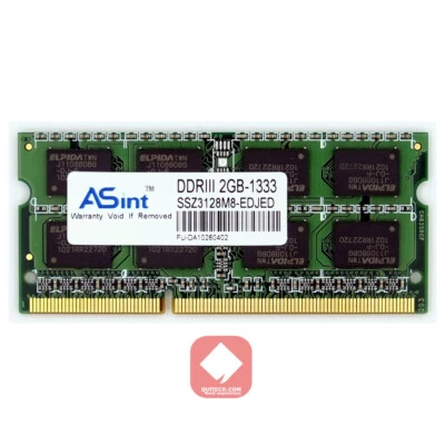 ASint Ram DDR DDR-3 1333Mhz 2Gb PC3-10600 SODIMM SSZ3128M8-EDJED - Immagine 1 di 2
