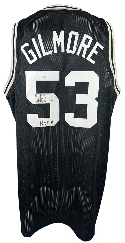 Camiseta firmada autografiada con inscripción de Artis Gilmore NBA San Antonio Spurs certificado de autenticidad JSA Foto 1 de 4