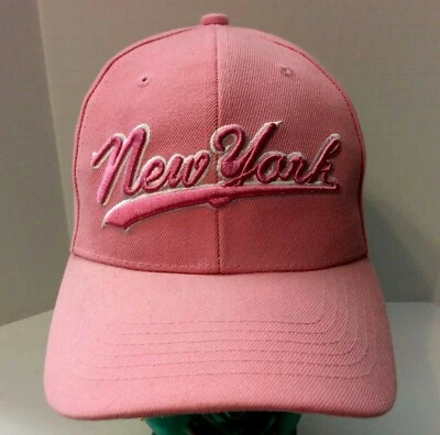 Women's Pink New York Hat - Baseball Cap Style One Size Fits Most by Matrix Arts - Image 1 of 4