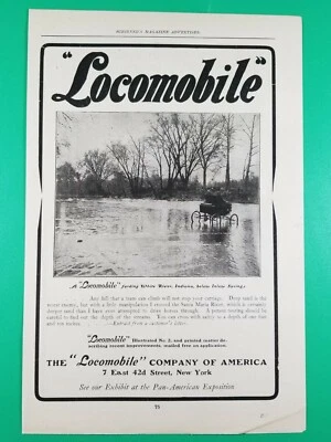 Lote de 8 turismos Gasolene anuncios originales de locomotora 1900-1911 Foto 1 de 4